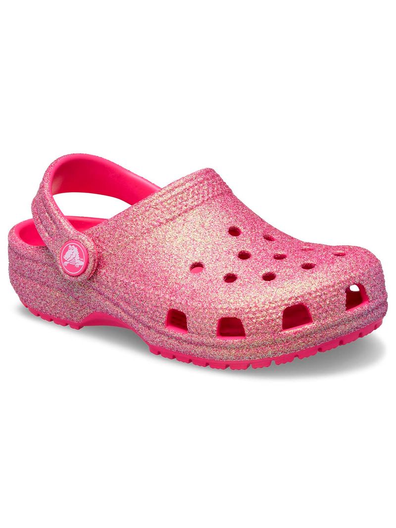 Zueco-Infantil-Niña-Classic-Iridescent-K-Rosado-Crocs