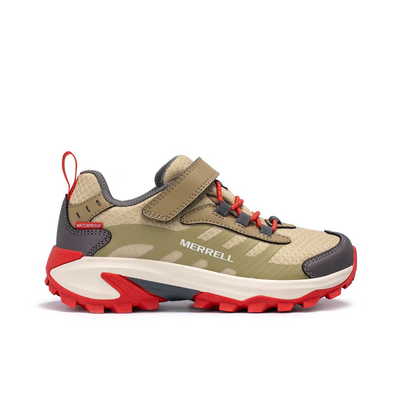Zapatilla-Niño-Moab-Speed-2-Low-Waterproof-Coyote-Merrell