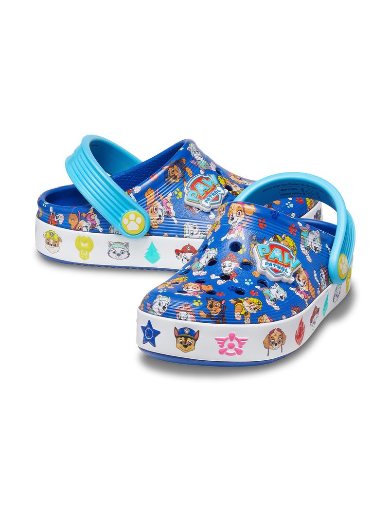 Zueco-Infantil-Toddler-Niño-Paw-Patrol-T-Azul-Crocs