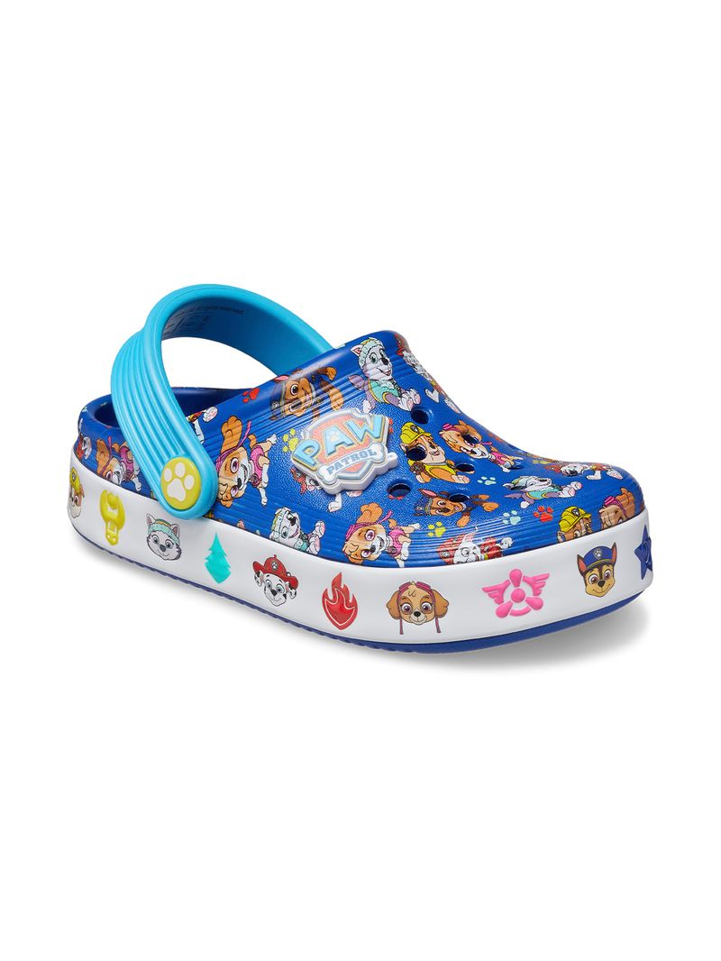 Zueco-Infantil-Toddler-Niño-Paw-Patrol-T-Azul-Crocs