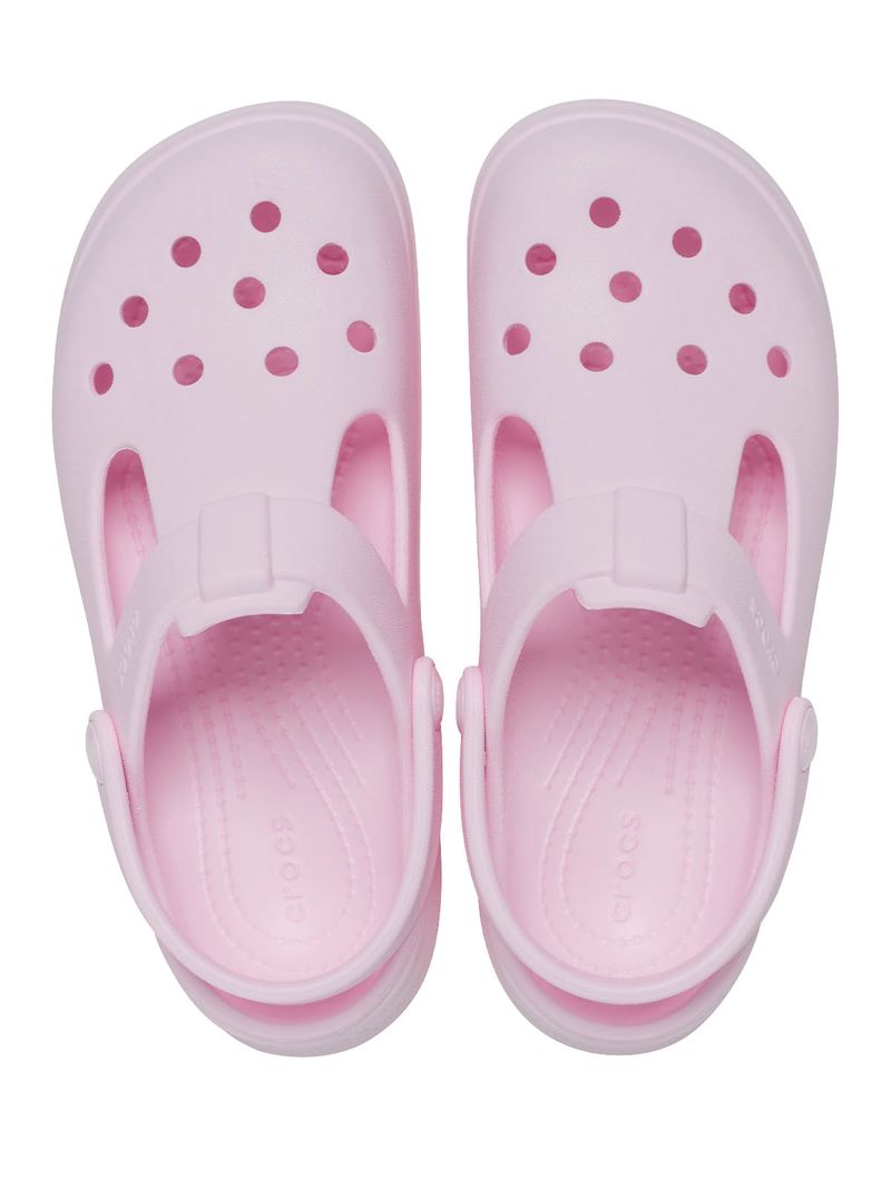 Zueco-Infantil-Niña-Cls-Mary-Jane-Clog-K-Rosado-Crocs