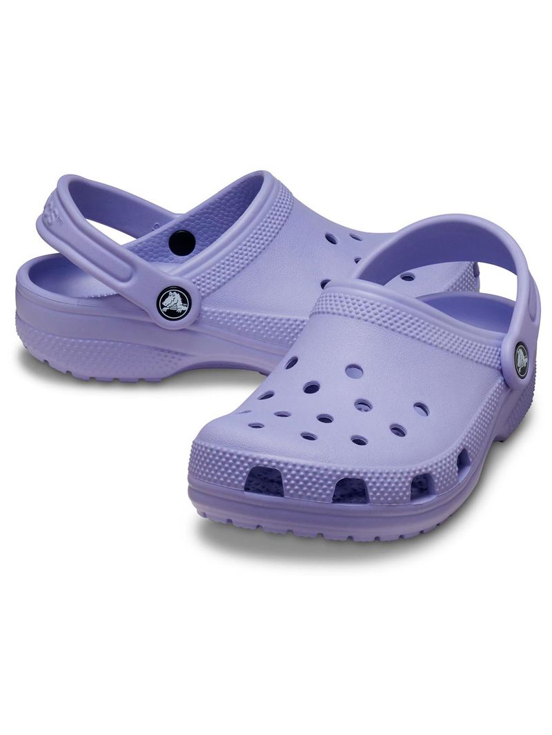 Zueco-Infantil-Niña-Classic-Clog-K-Morado-Crocs