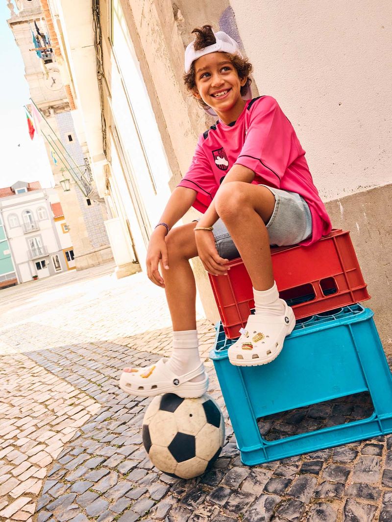 Zueco-Infantil-Niña-Classic-Clog-K-Blanco-Crocs