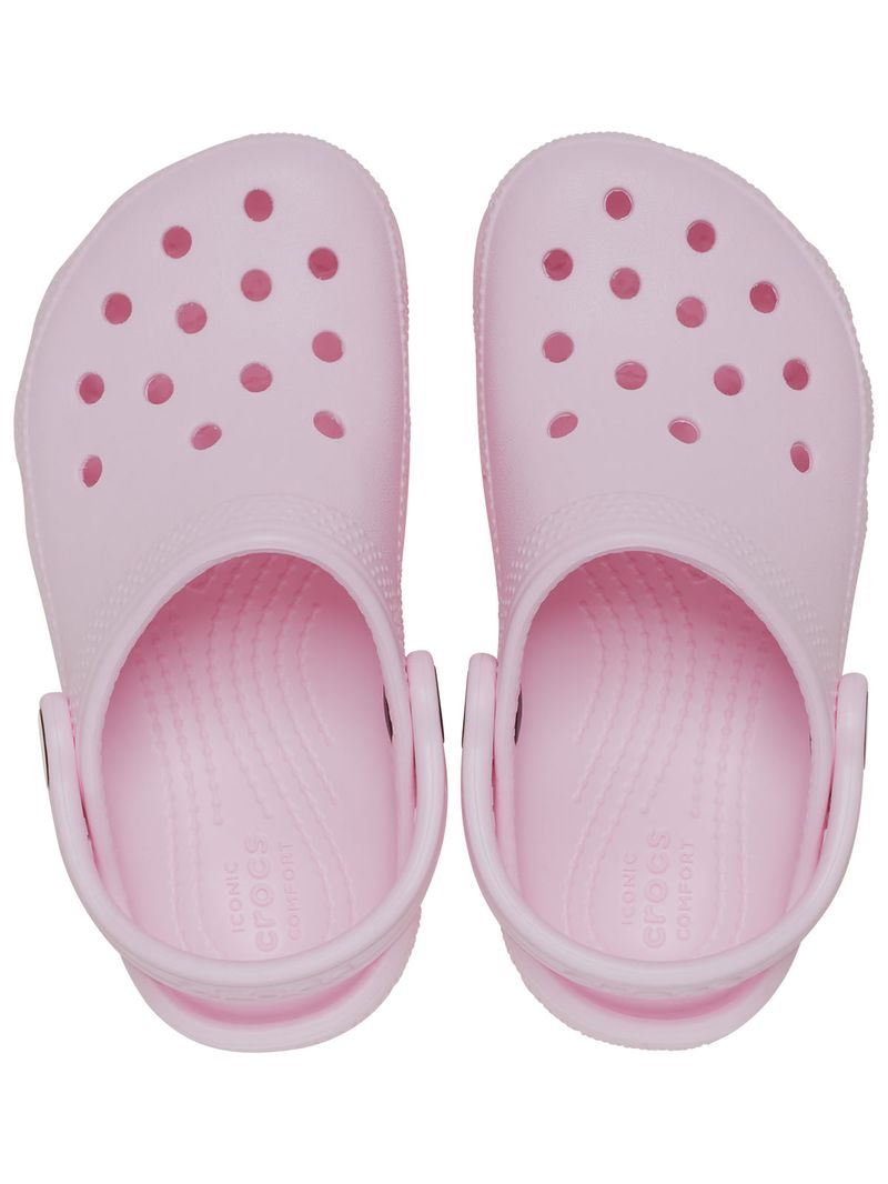 Zueco-Infantil-Niña-Classic-Clog-K-Rosado-Crocs