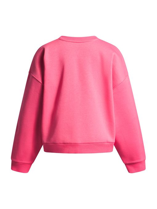 Polerón Lifestyle para niña Rival Fleece Oversized rosado Under Armour