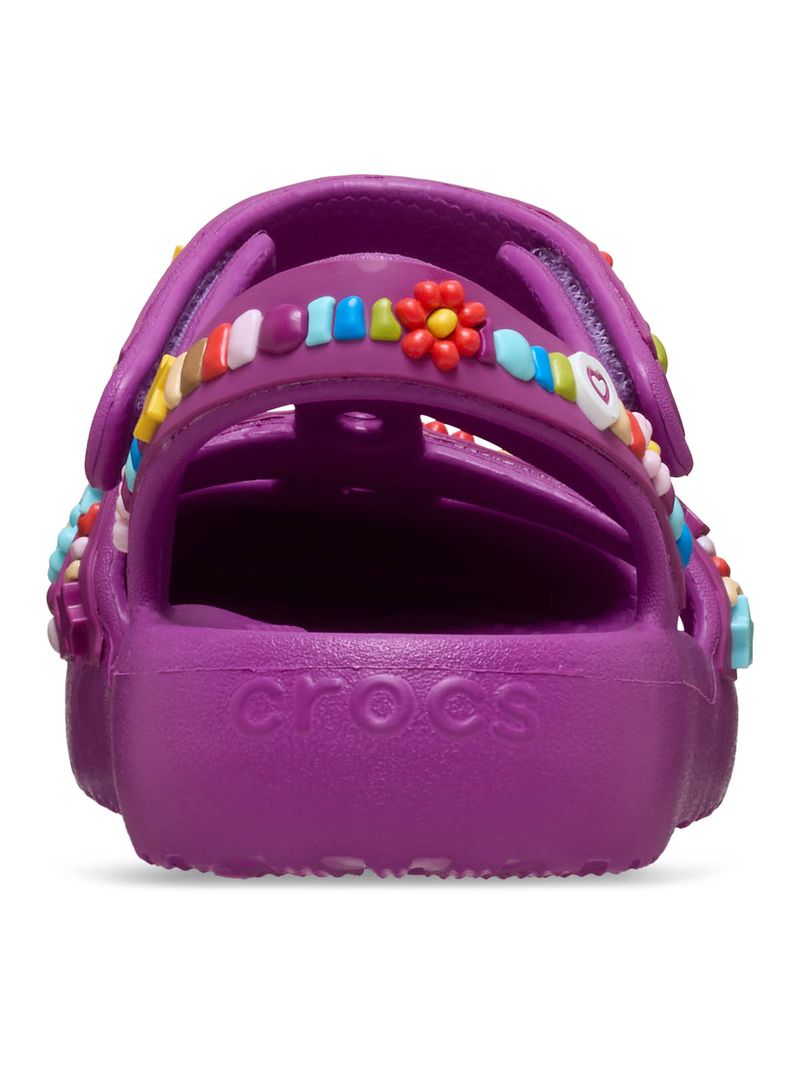 Sandalia Niños Grandes Classic Fisherman Morado Crocs