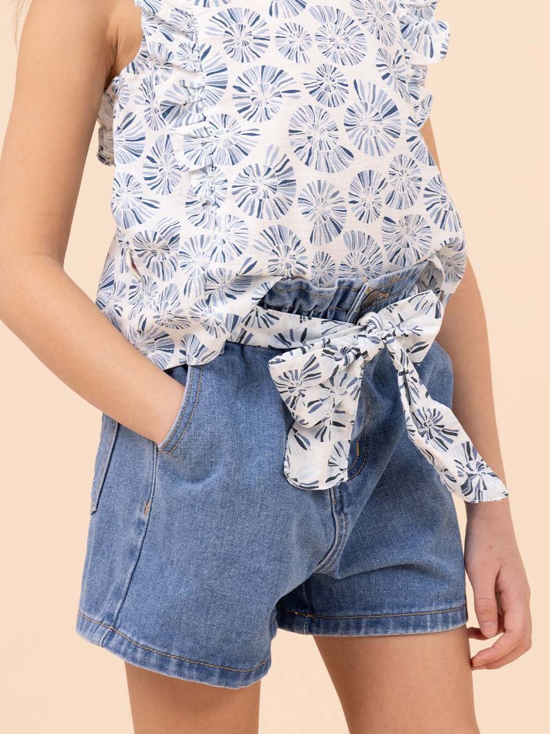 Polera Niña Enna Celeste