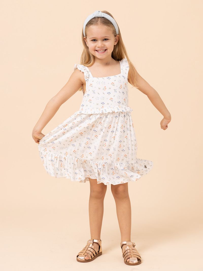 Vestido Niña Amelia Blanco