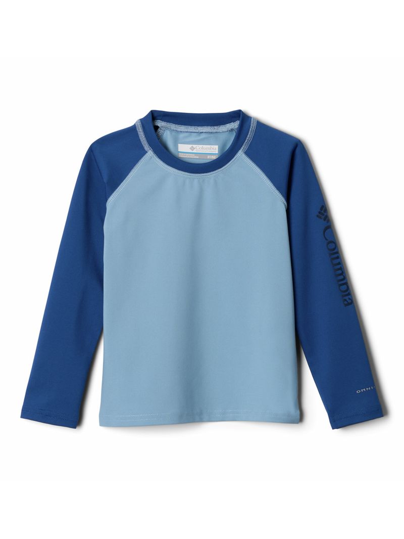 Polera Manga Larga Niño Sandy Shores Celeste Columbia