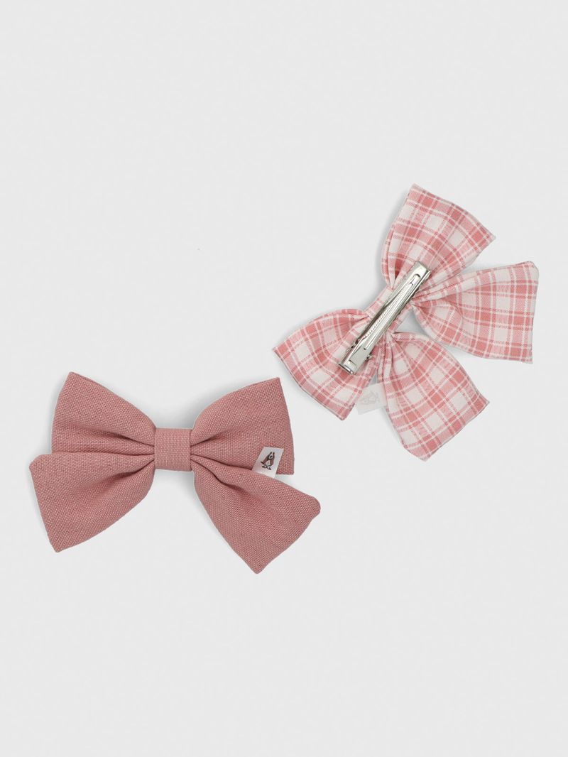 Pack Pinche Cinta Algodón Niña Hpk Pack Hair Clip Rosado Hush Puppies