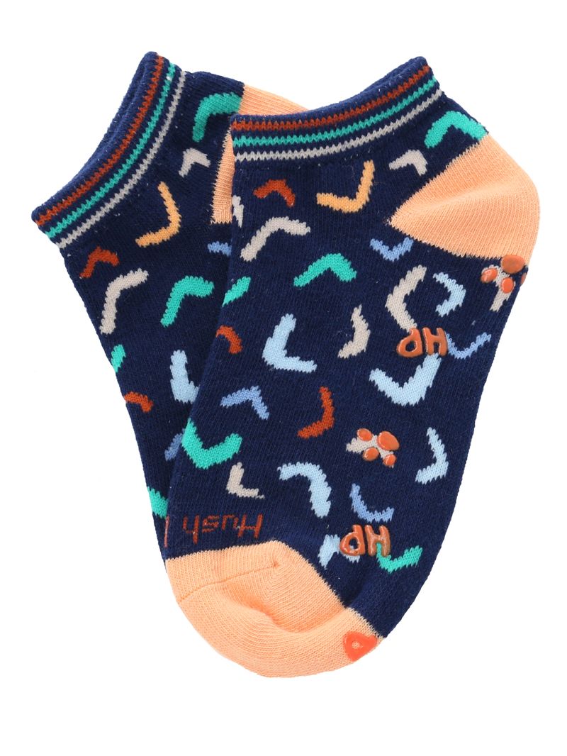 Calcetin-Algodon-Niño-Ped-Boomerang-Azul-Hush-Puppies
