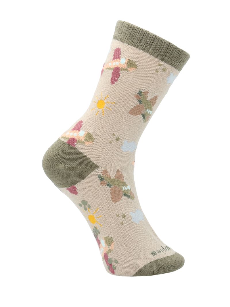 Calcetin Algodón Niño C Sky Beige/Crudo Hush Puppies