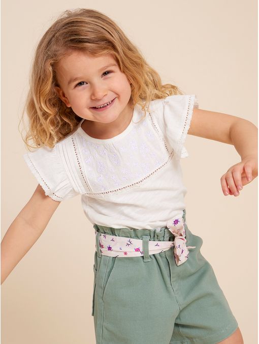 Polera Niña Azucena Beige