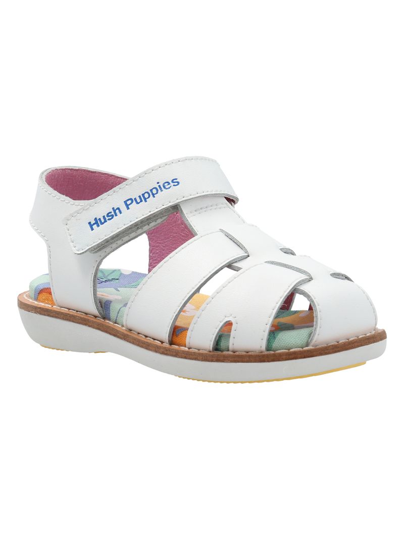 Sandalia Cuero Niña Penny Blanca