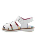 Sandalia Cuero Niña Penny Blanca