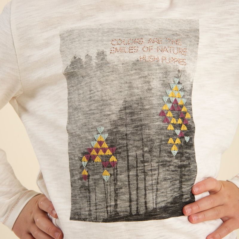 Polera Algodón Print Bosque