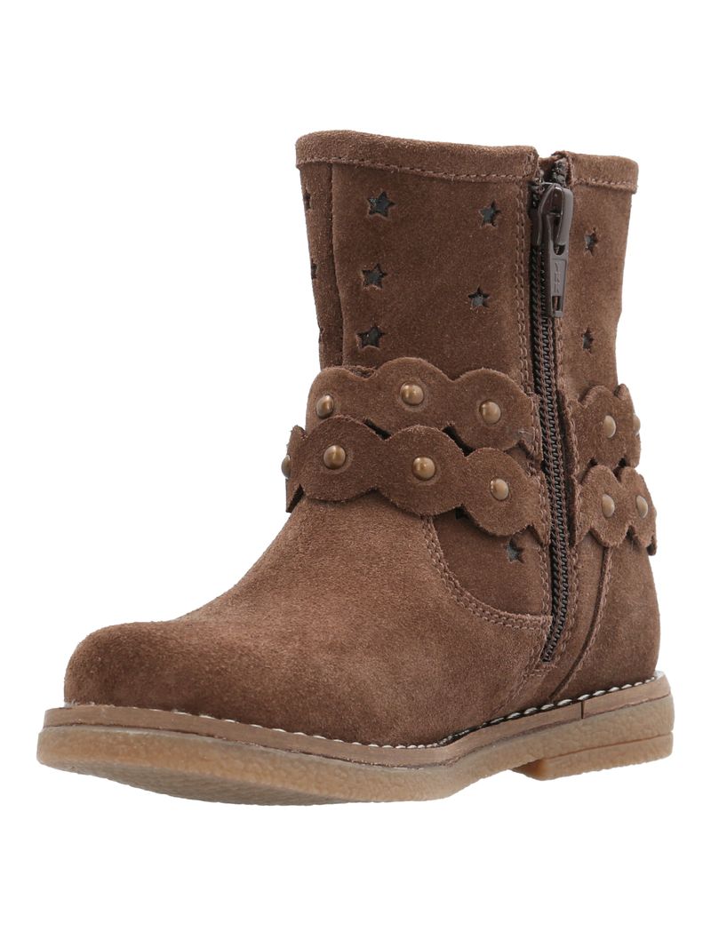 Botín Cuero Niña Odessa Café