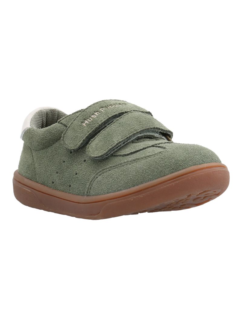 Zapatilla Cuero Niño Clara-K Verde