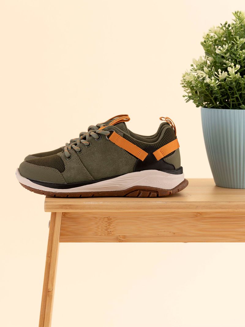 Zapatilla Cuero Niño Moveland Verde