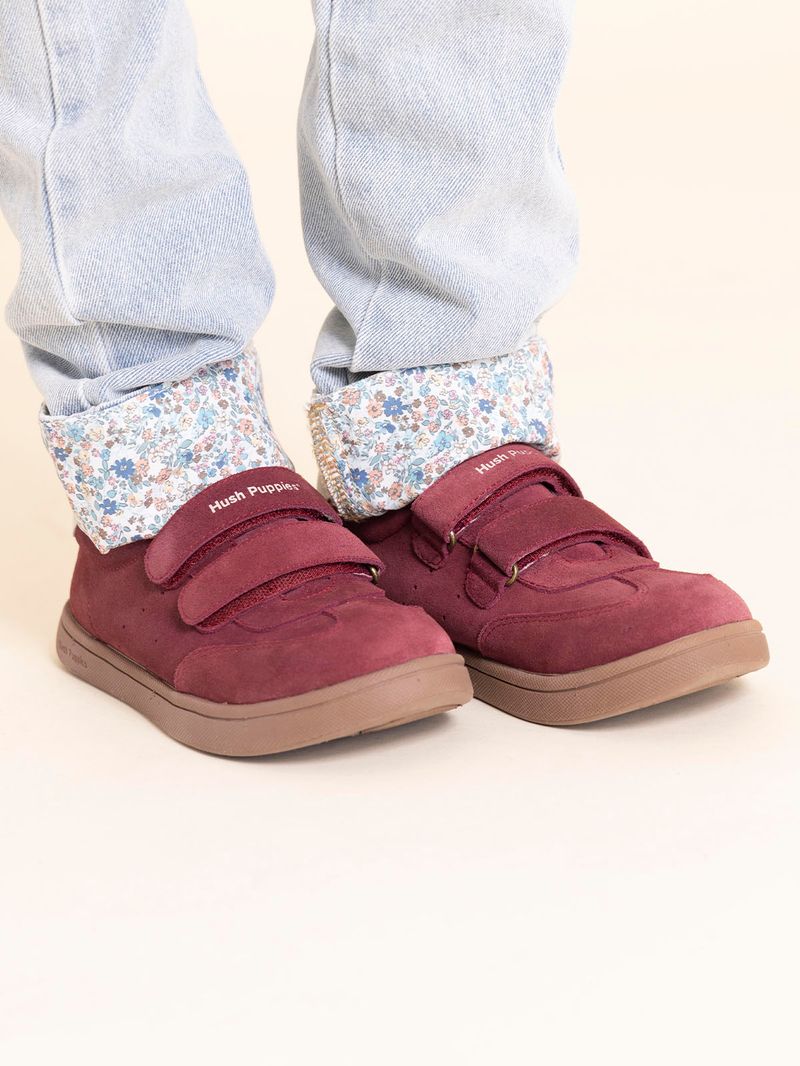 Zapatilla Cuero Niña Clara-K Rosado