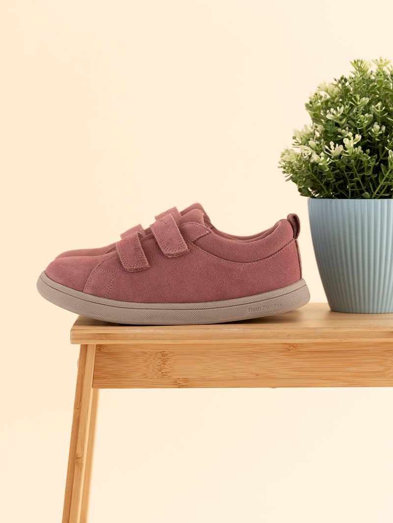 Zapatilla Cuero Niña Hobart Rosado