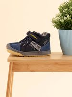 Botín Cuero Niño Yorktown Azul