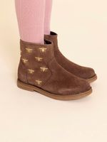 Botín Gamuza Niña Holland Café