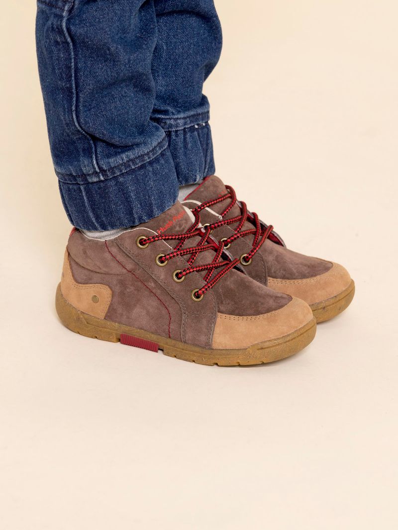 Botín Cuero Niño Caco II Café