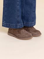 Botín Cuero Niña Mandy Café