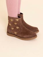 Botín Gamuza Niña Holland Café