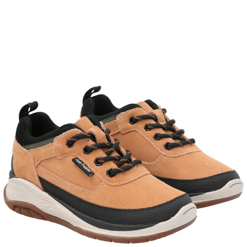 Zapatilla Cuero Niño Birke Café