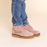 Botín Cuero Niña Fallbroke Rosado