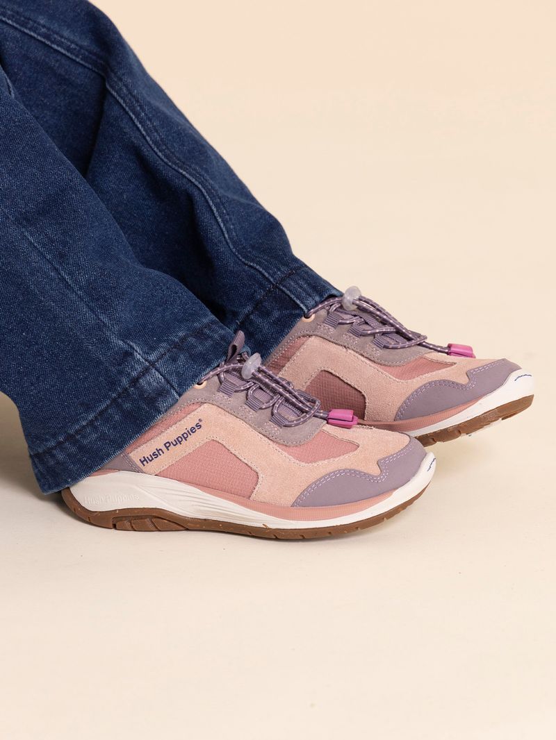 Zapatilla Cuero Niña Fastland  Rosado