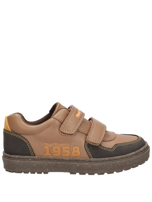 Zapatilla Cuero Niño Jets  Café