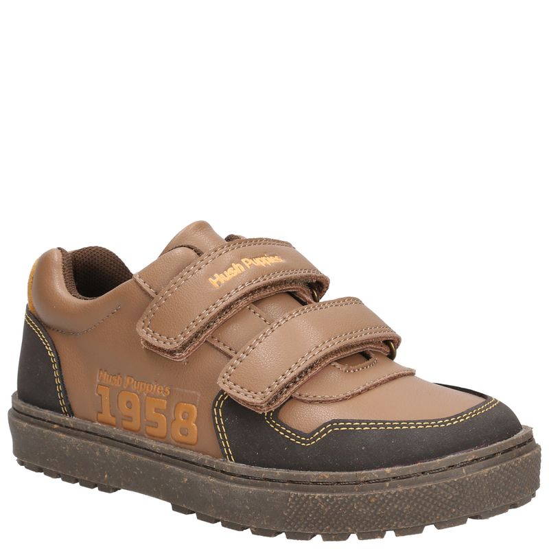 Zapatilla Cuero Niño Jets  Café