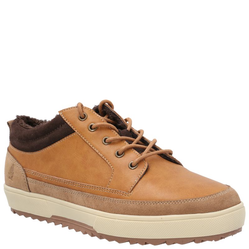 Zapatilla Cuero Niño Slalom Low Café