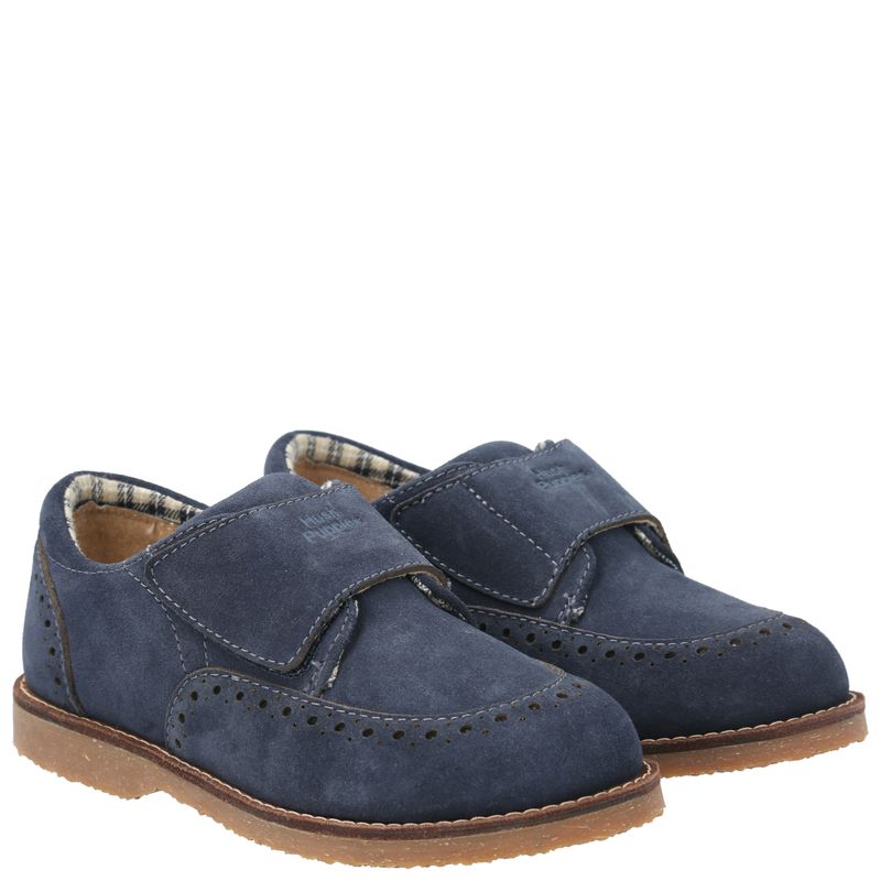 Zapato Cuero Niño Roman Azul