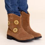 Bota Cuero Niña Montana Café