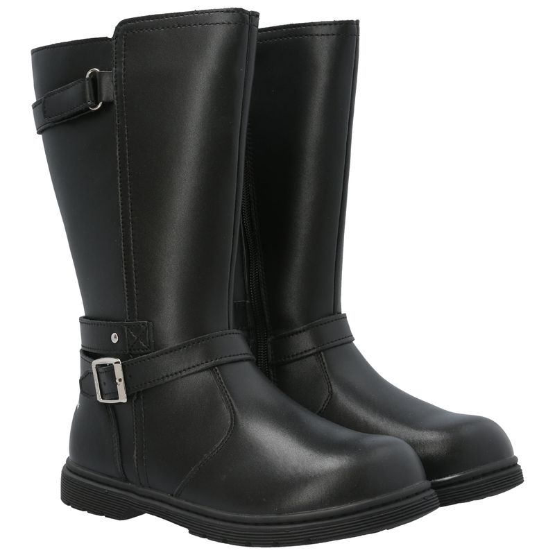 Bota Cuero Niña Lynox  Negro