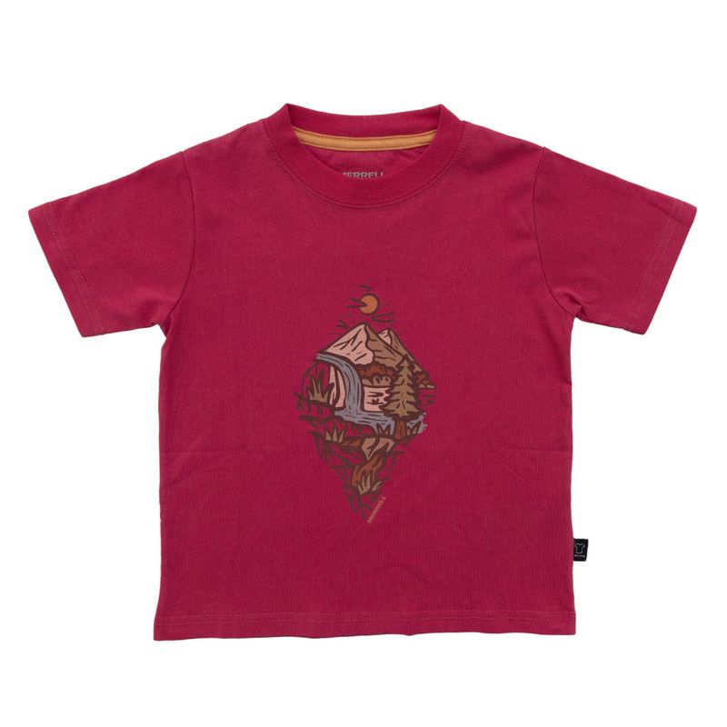 Polera Niña Austral Merrell Rosado Oscuro