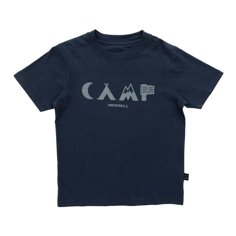 Polera Niño Alerce Merrell Azul Oscuro