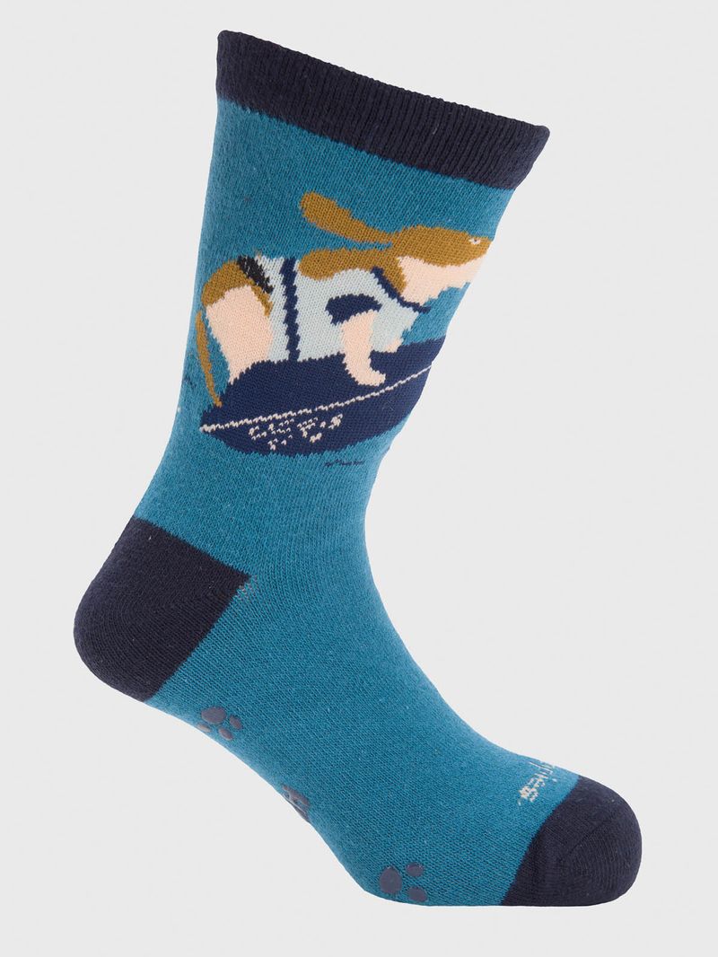 Calcetin Algodón Niño C Hp Surf Azul Hush Puppies