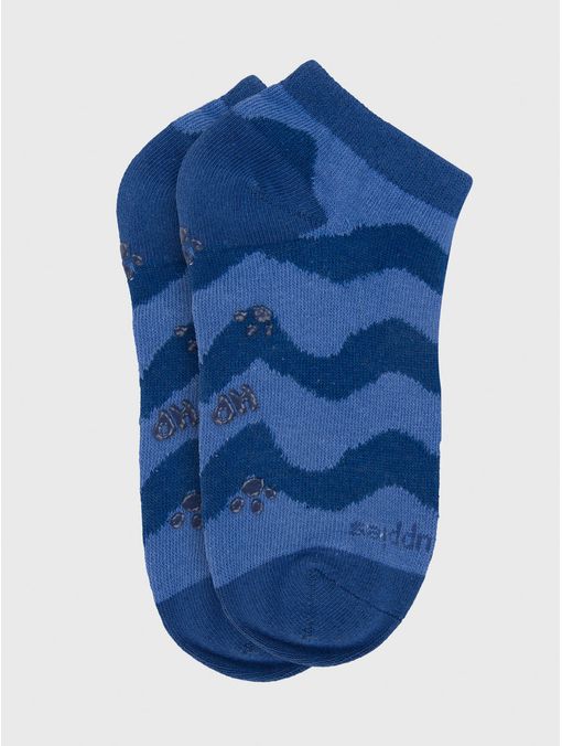 Calcetin Algodón Niño Ped Wave Azul Hush Puppies