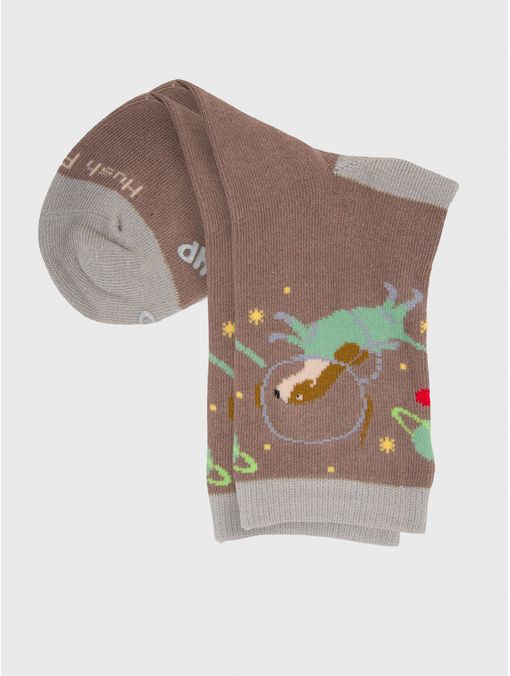 Calcetin Algodón Niño C Space Gris Hush Puppies