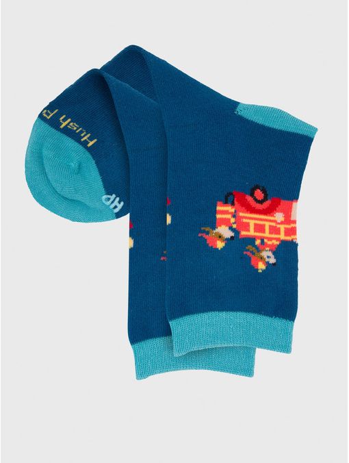 Calcetin Algodón Niño C Fireman Azul Hush Puppies