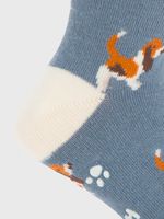 Calcetin Algodón Niño C Basset Azul Hush Puppies