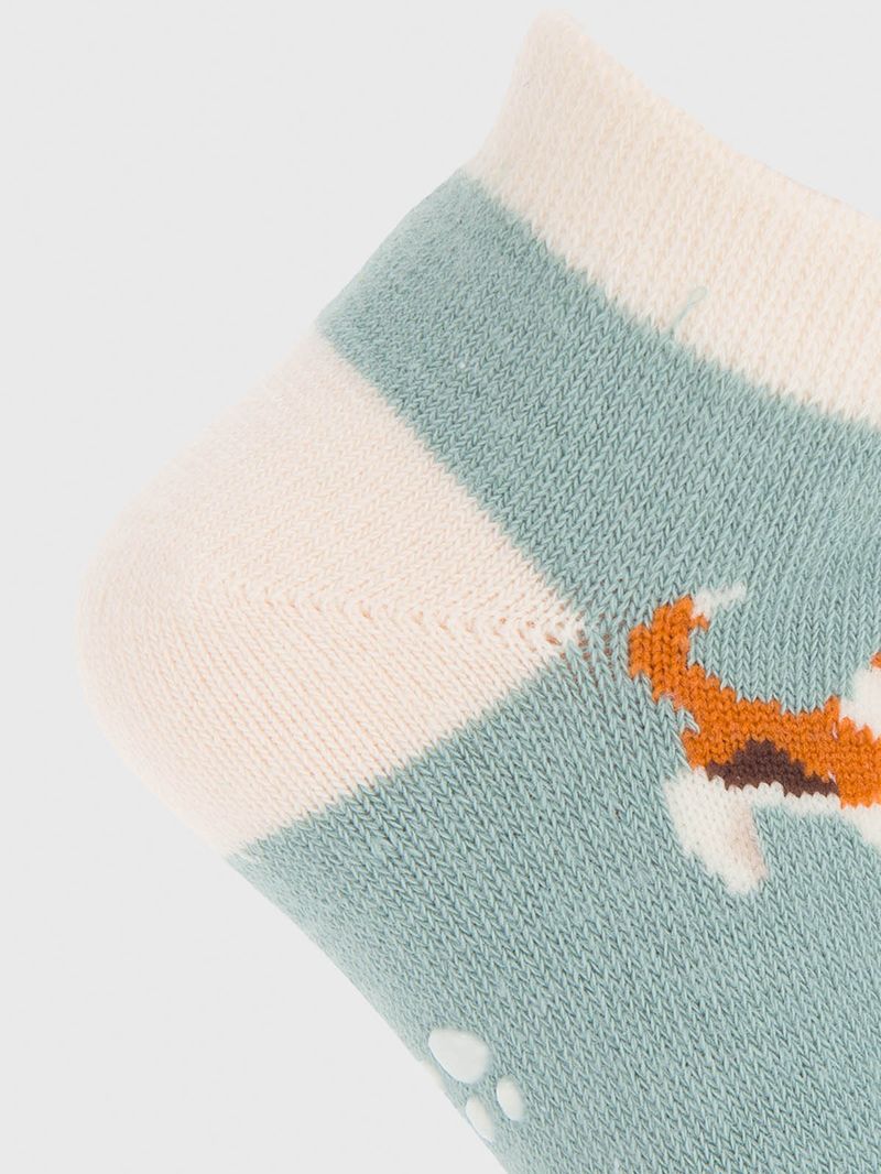 Calcetin Algodón Niño Ped Big Basset Azul Hush Puppies