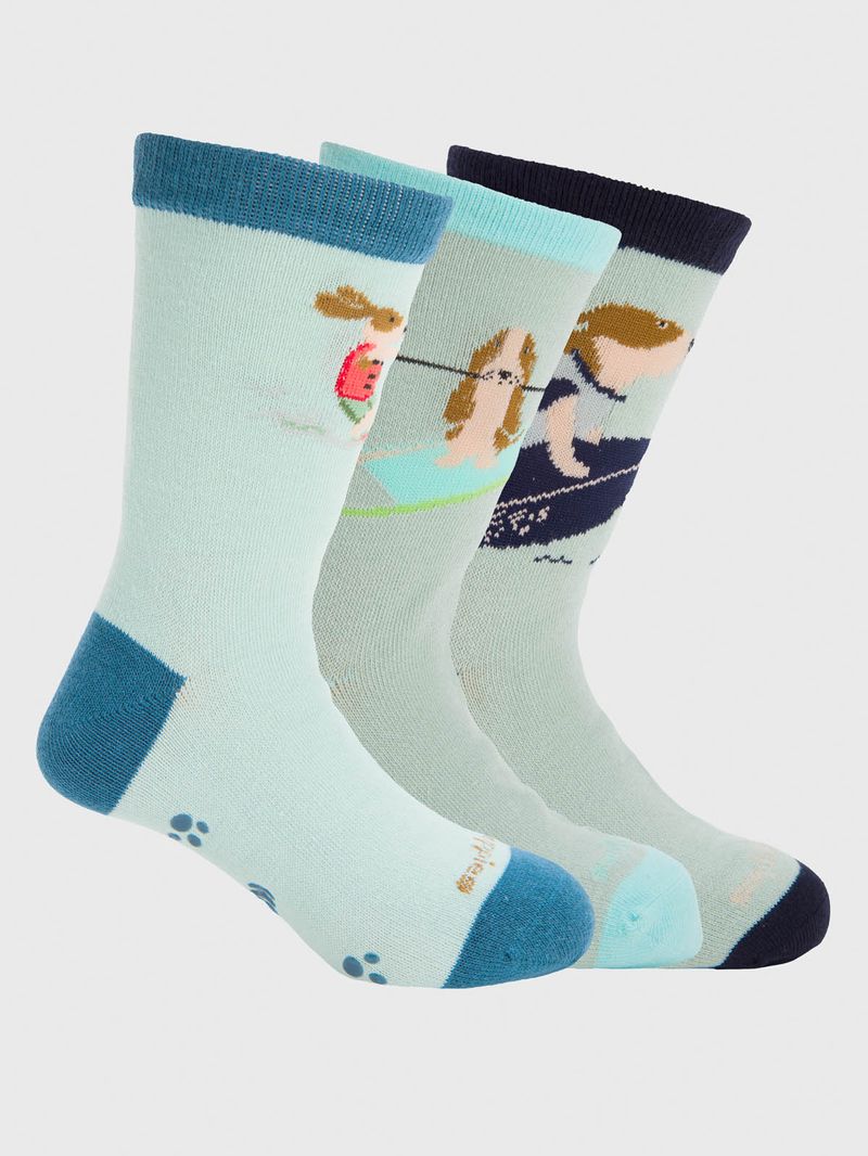 Calcetin Algodón Niño Pack Gift Ocean Multicolor Hush Puppies