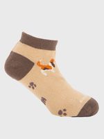 Calcetin Algodón Niño Ped Big Basset Beige/Crudo Hush Puppies