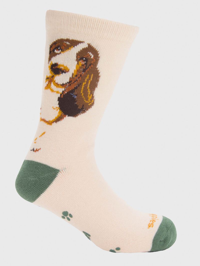 Calcetin Algodón Niño C Bigbasset Beige/Crudo Hush Puppies